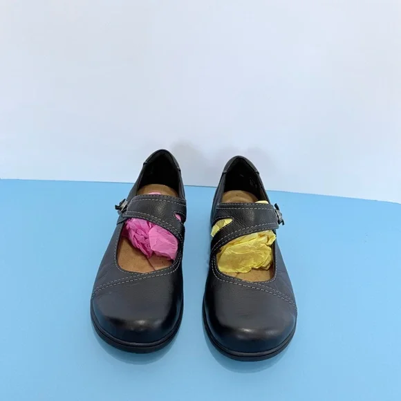 Clarks Women Carleigh Jane Black Leather Mary Jane Shoes Size 9.5 - Picture 5 of 17